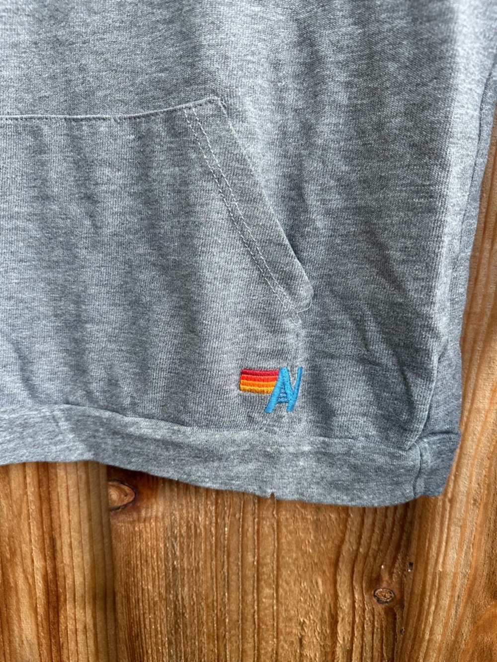 Aviator Nation Gray Crewneck Pullover with Subtle Tag Art - Picture 3 of 6